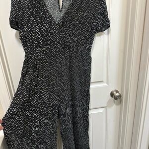 ASOS Monochrome Dotted Jumpsuit